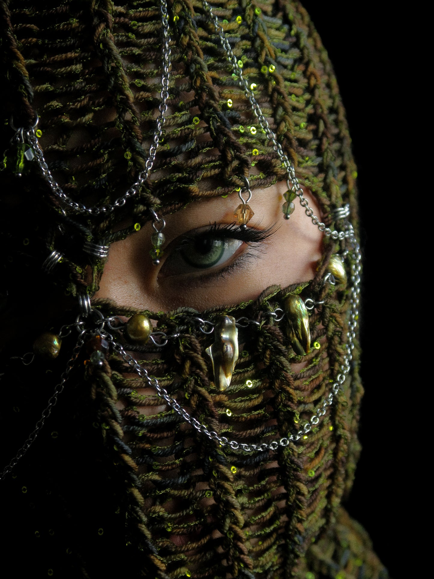 Antique Firefly Knitted Balaclava