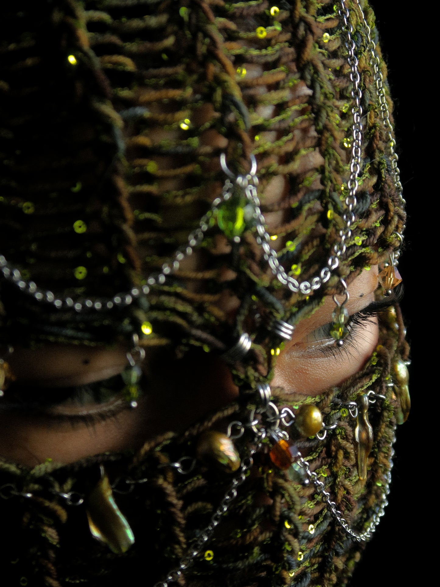 Antique Firefly Knitted Balaclava