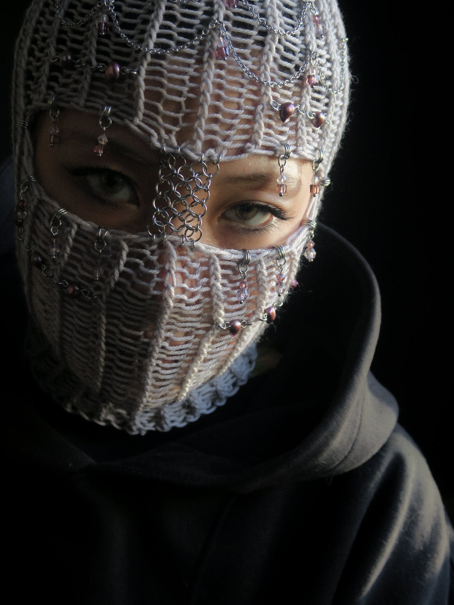 Faded Romance Knitted Balaclava