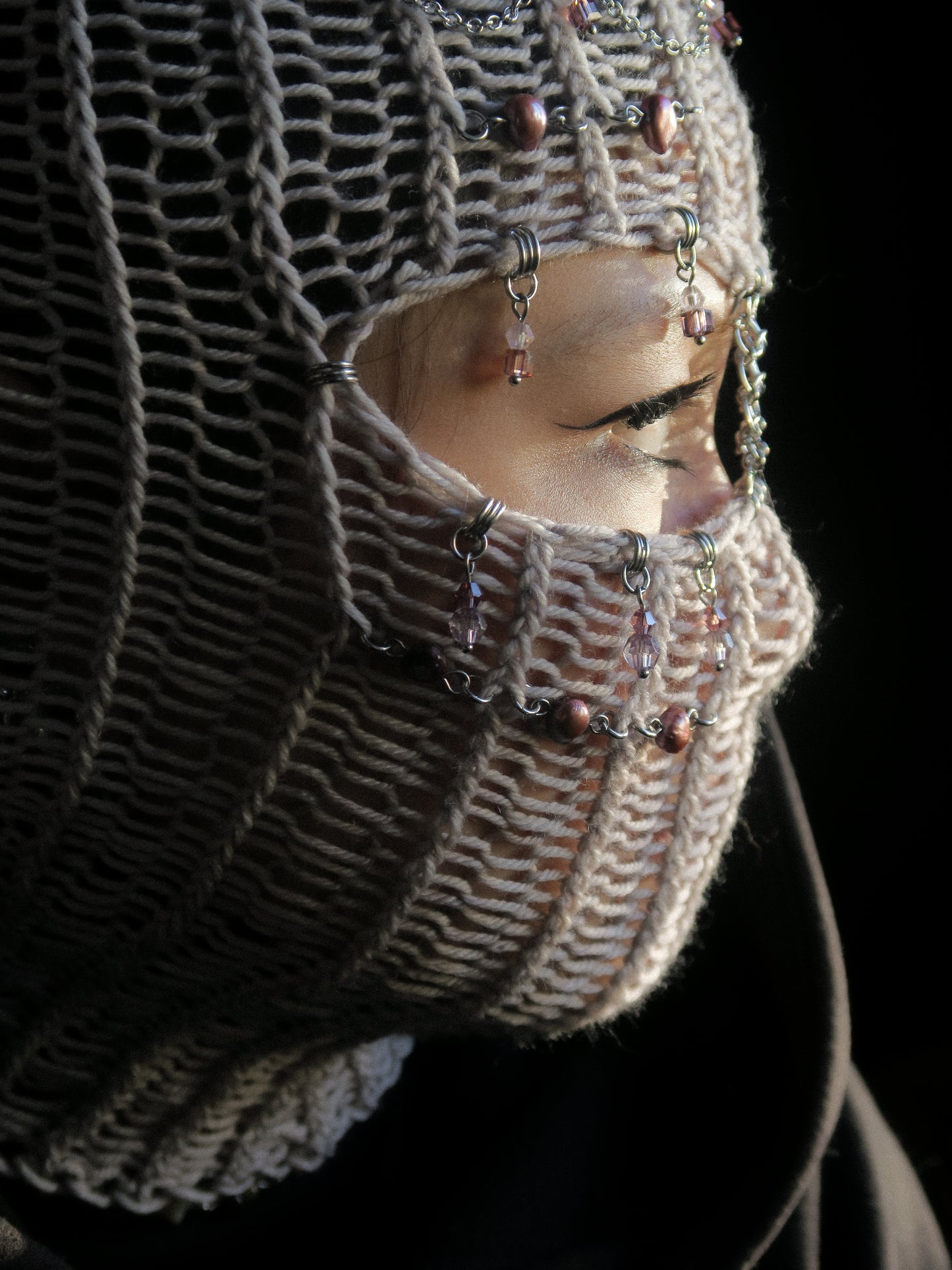 Faded Romance Knitted Balaclava