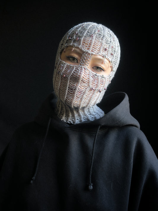Faded Romance Knitted Balaclava