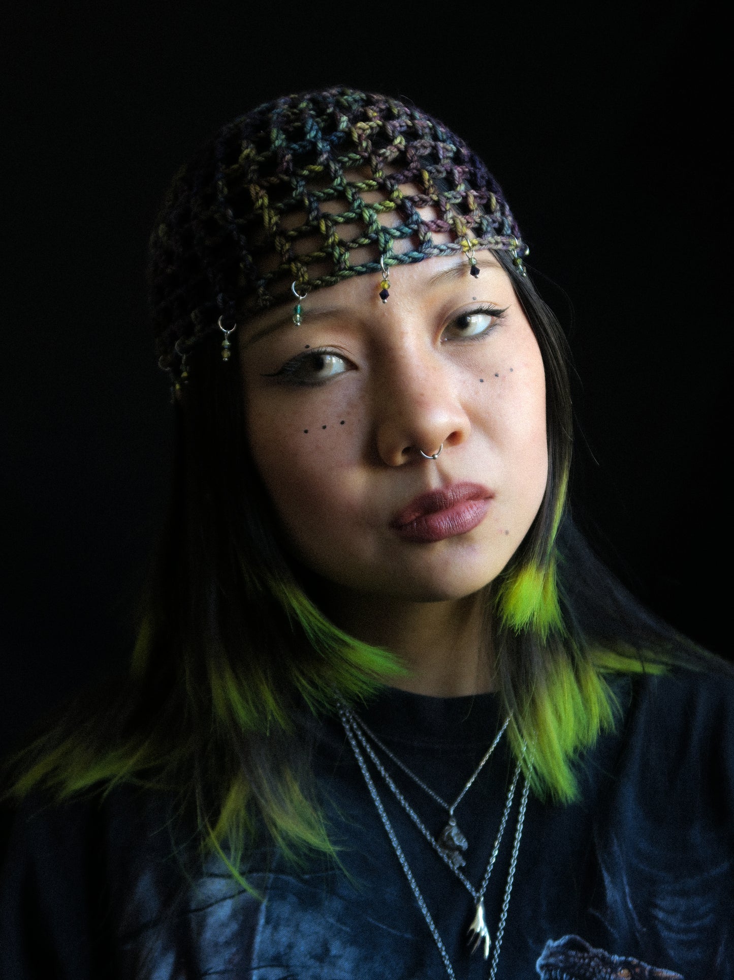 Fluorite Fishnet Hat
