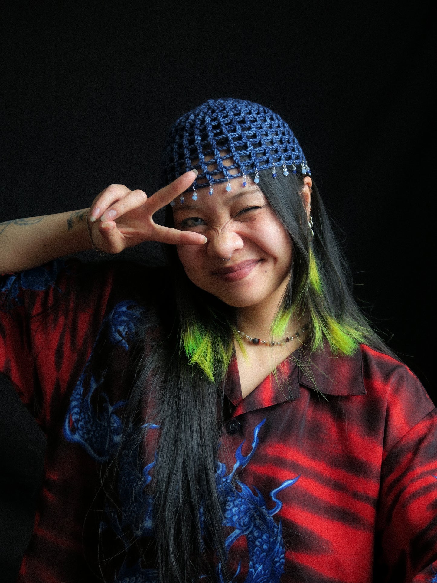Icy Fishnet Hat