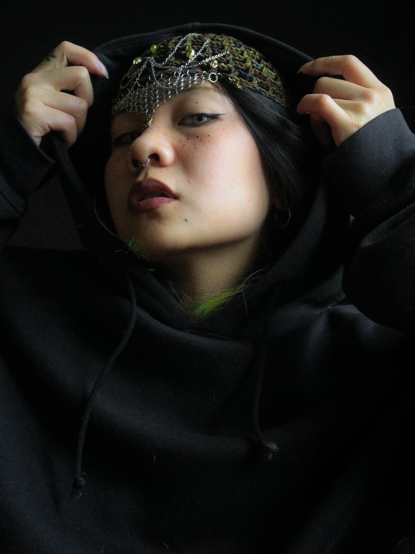 Swampy Pearls Fishnet Hat