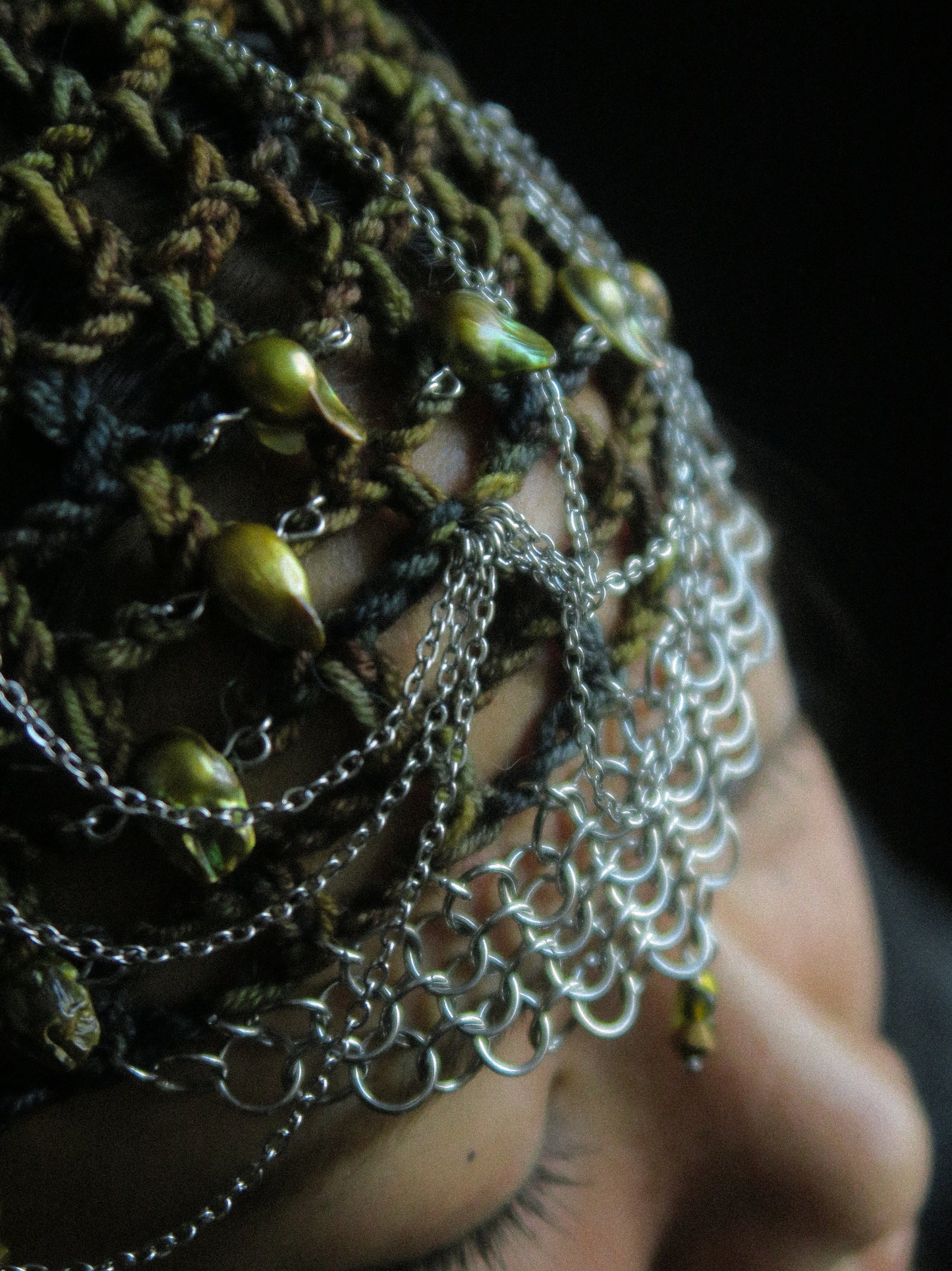 Swampy Pearls Fishnet Hat