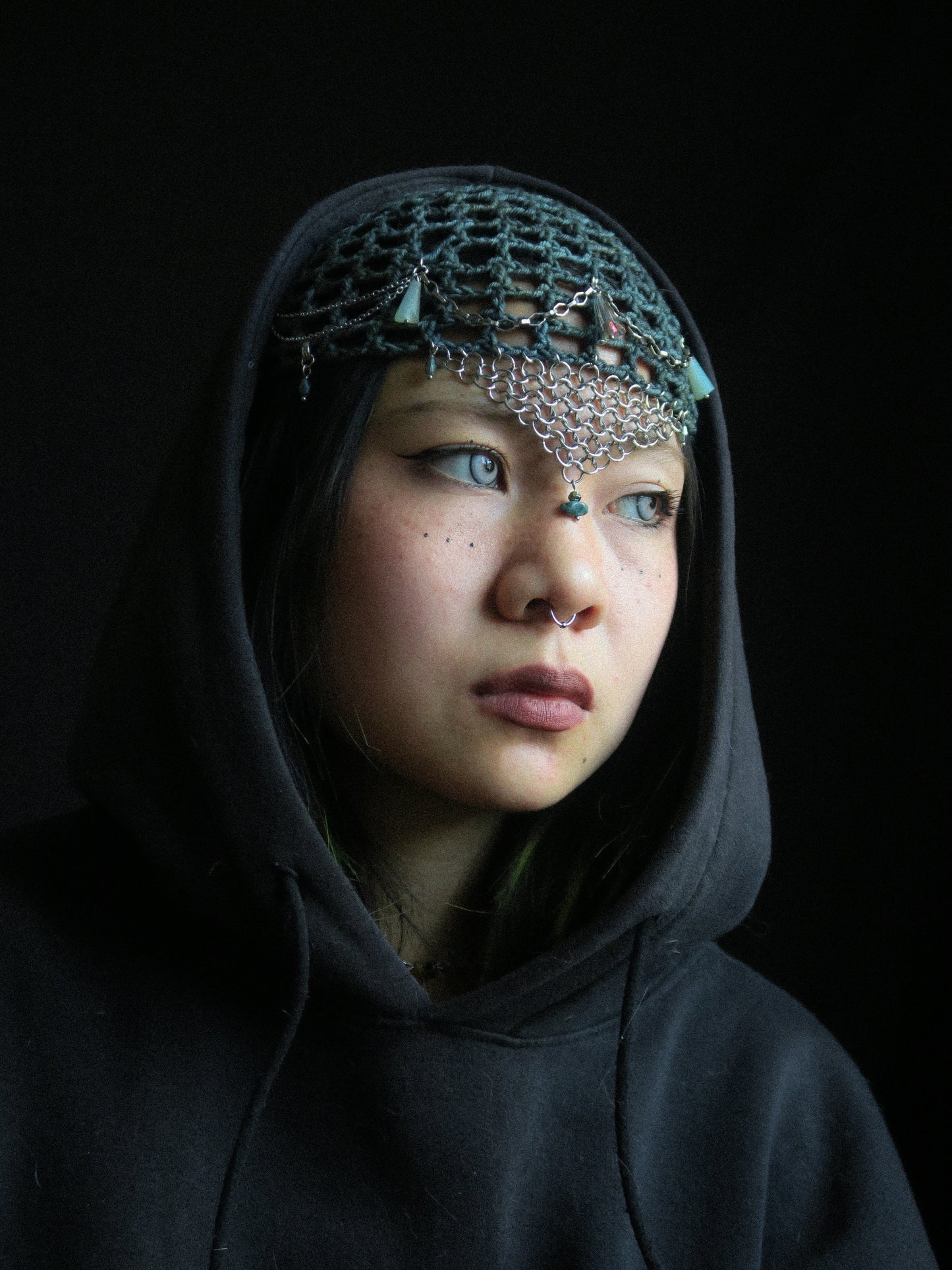 Crystal Jaspe Fishnet Hat