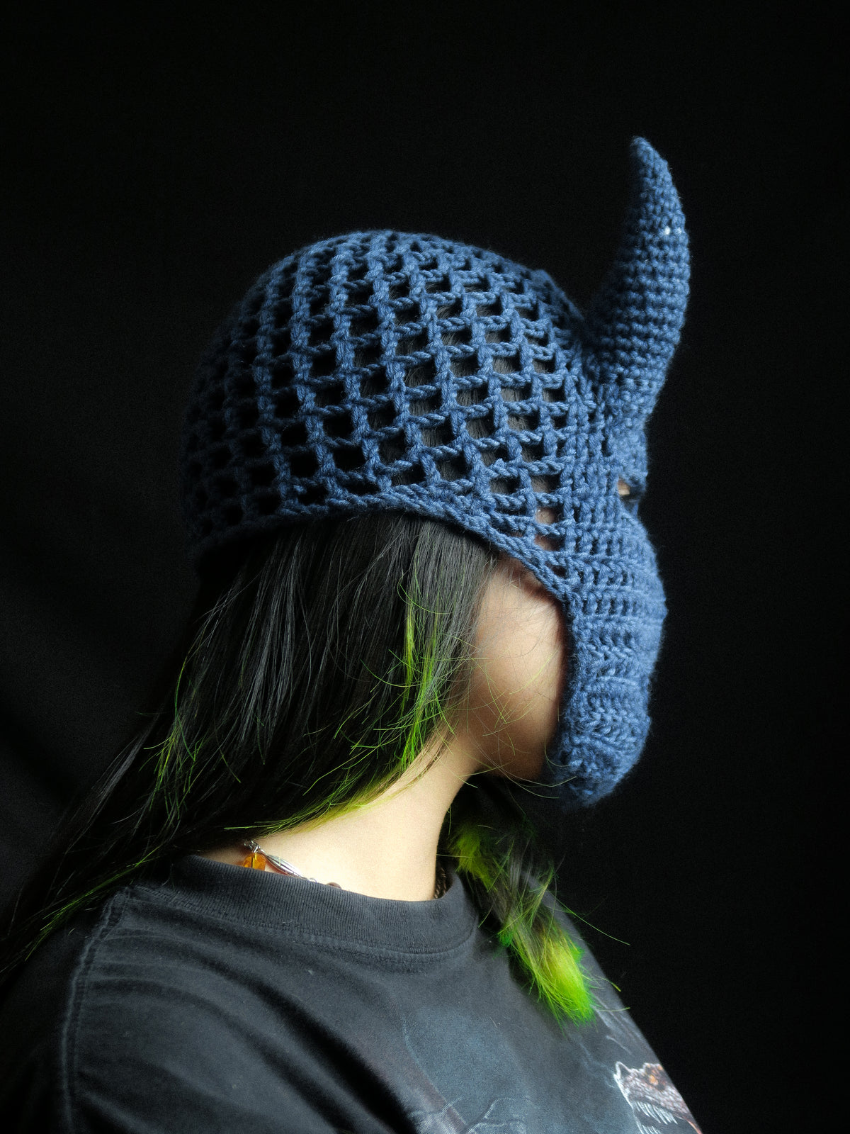 Blue Mask Horned Balaclava