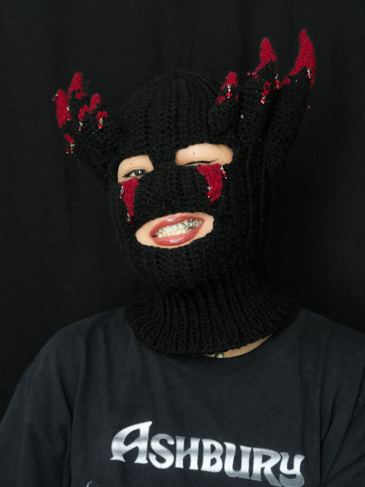 Bloody Horned Balaclava