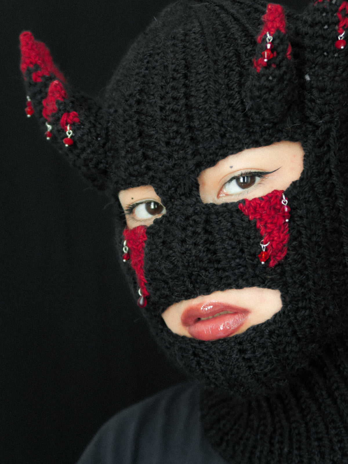 Bloody Horned Balaclava