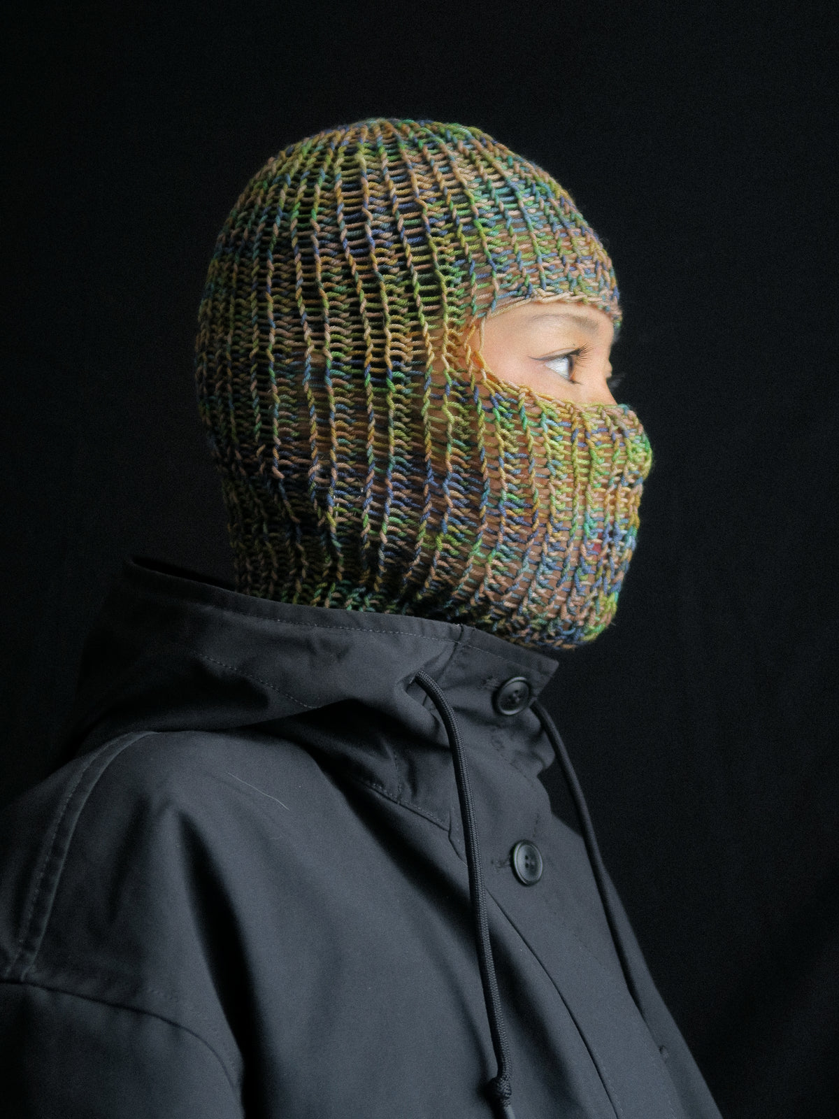 Greenish Knitted Balaclava