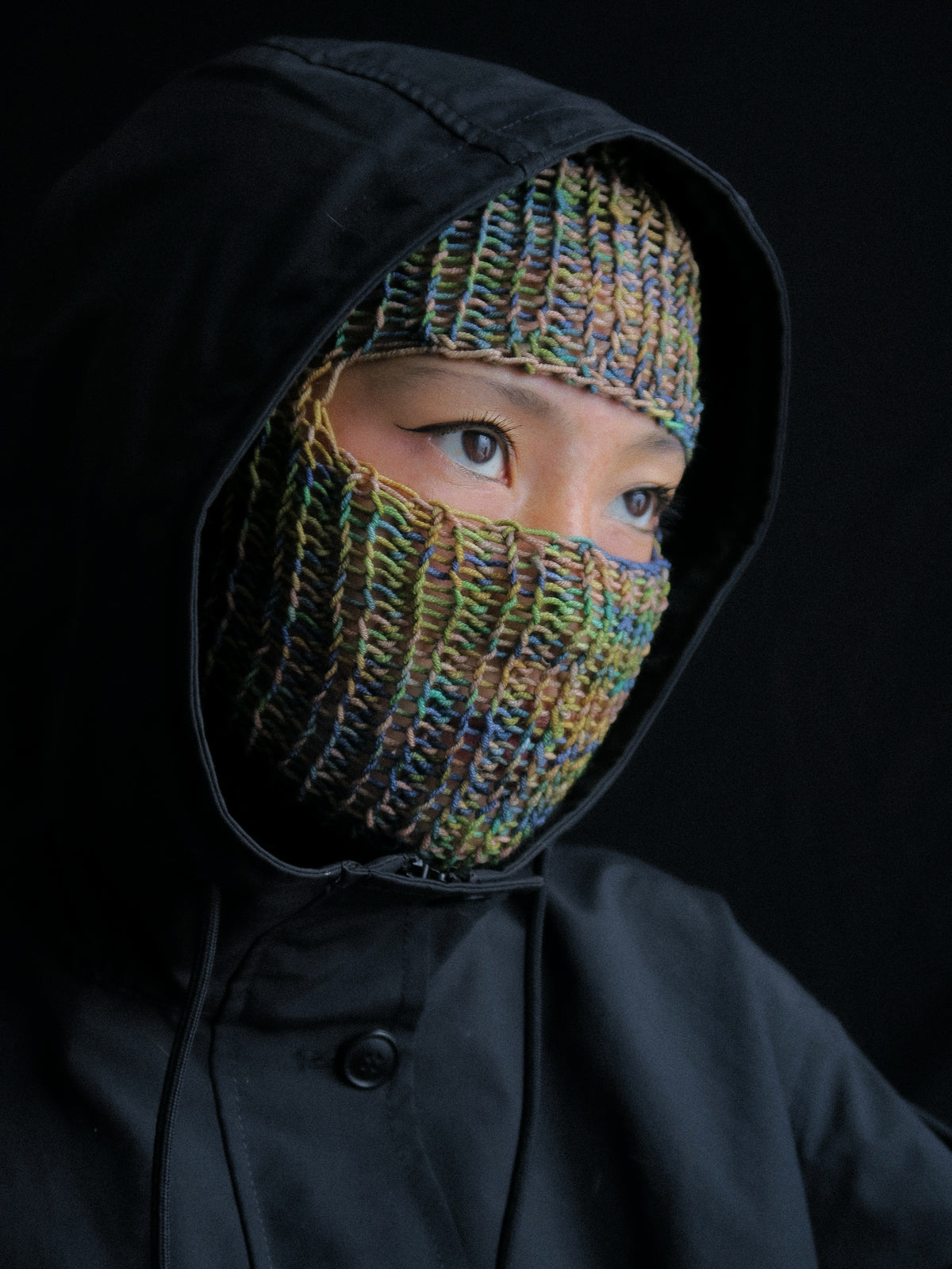 Greenish Knitted Balaclava