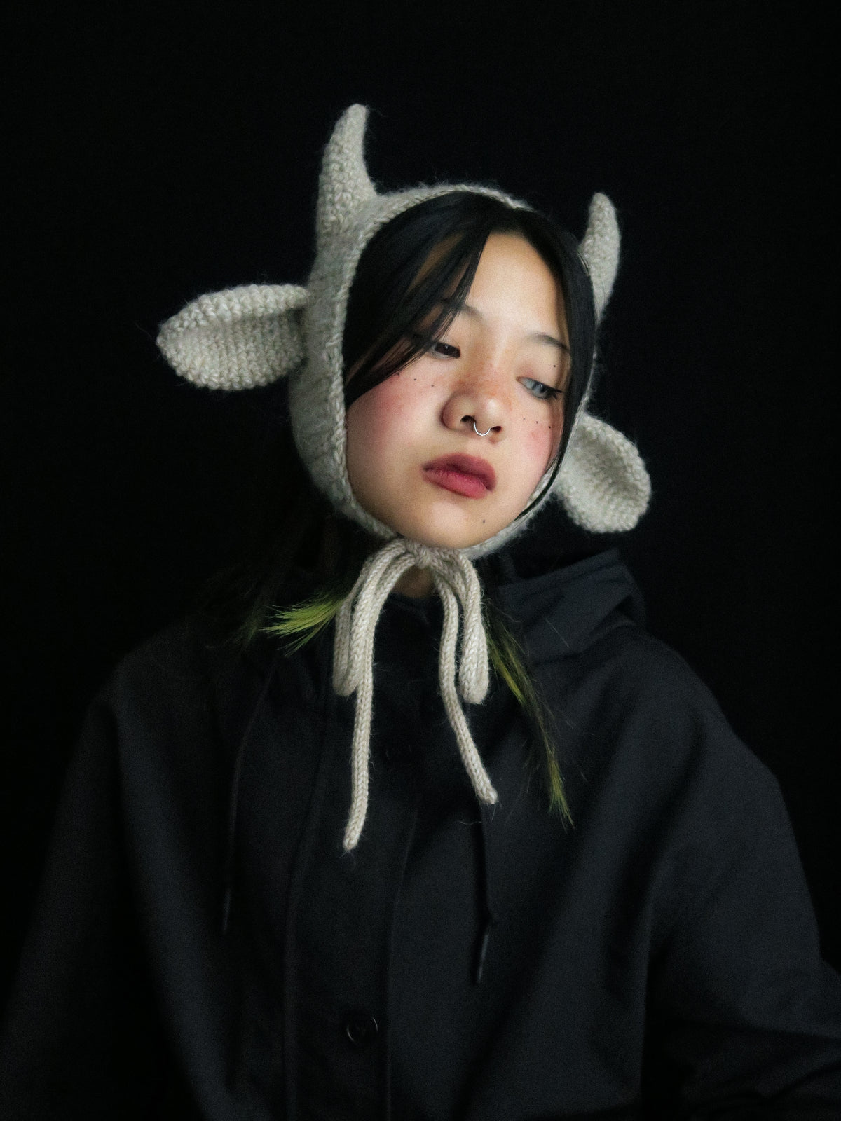 Dusty Pink Lamb Earmuffs