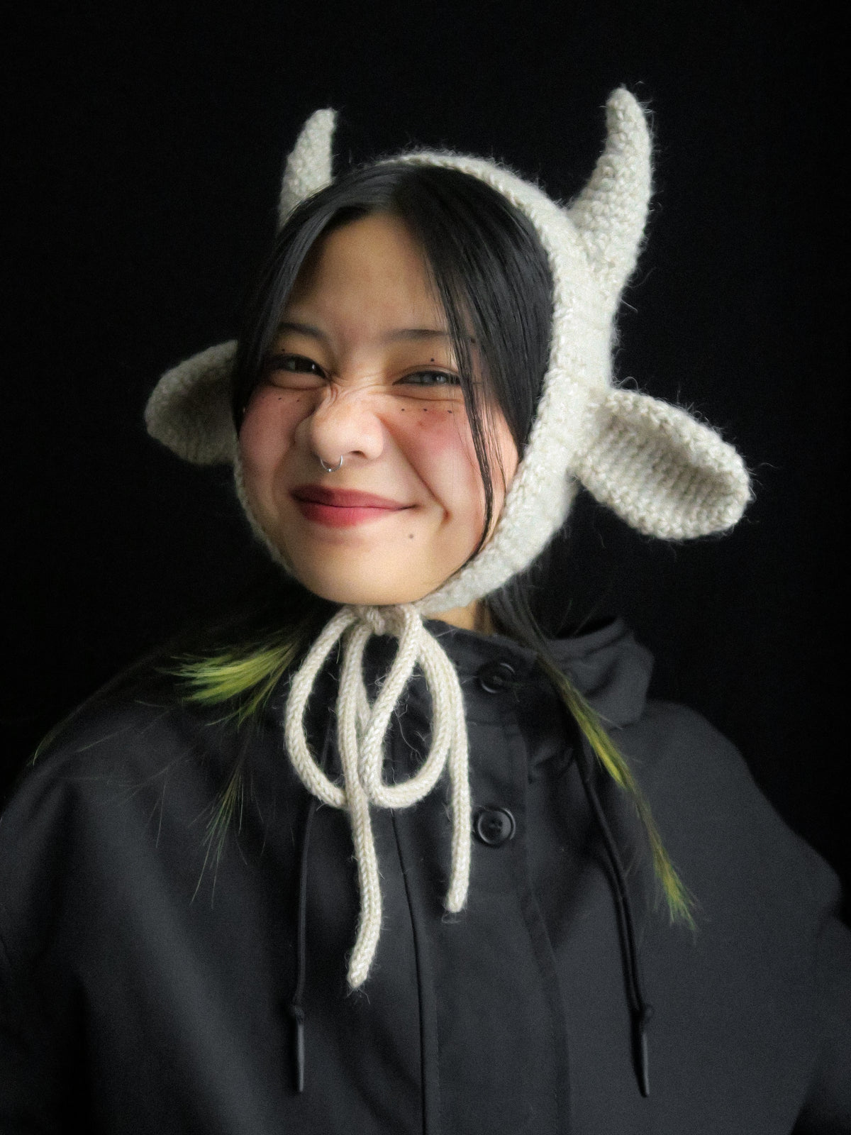 Dusty Pink Lamb Earmuffs