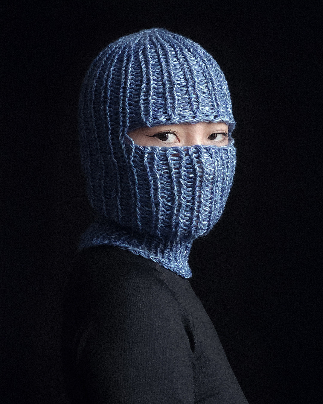 Blue Sky Knitted Balaclava