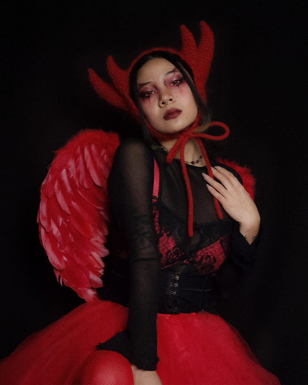 Fallen Angel Fluffy Earmuff