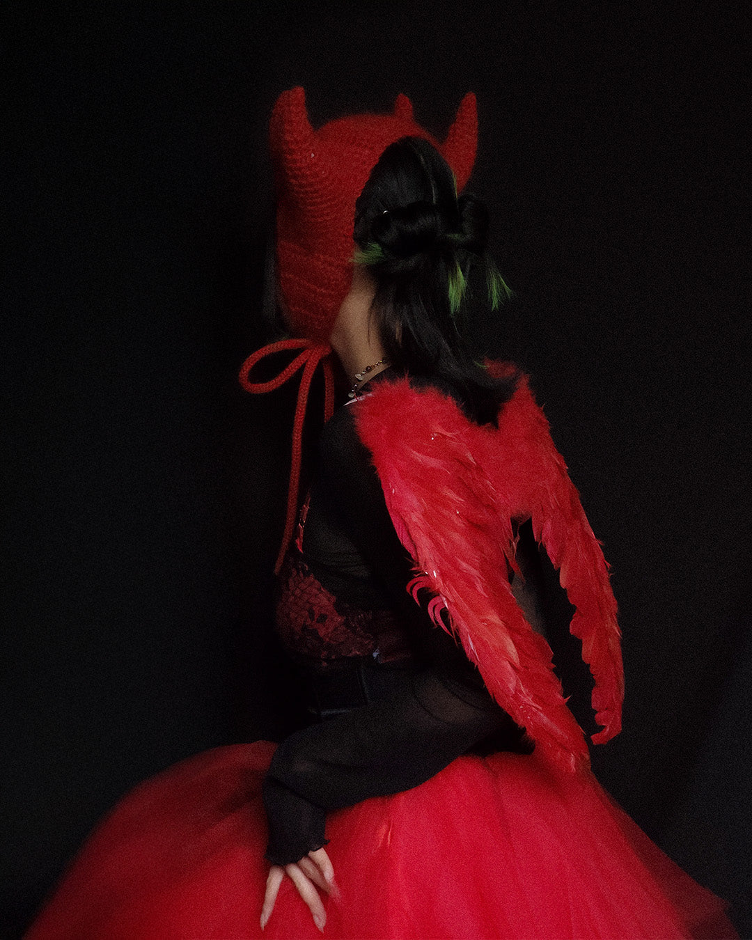 Fallen Angel Fluffy Earmuff