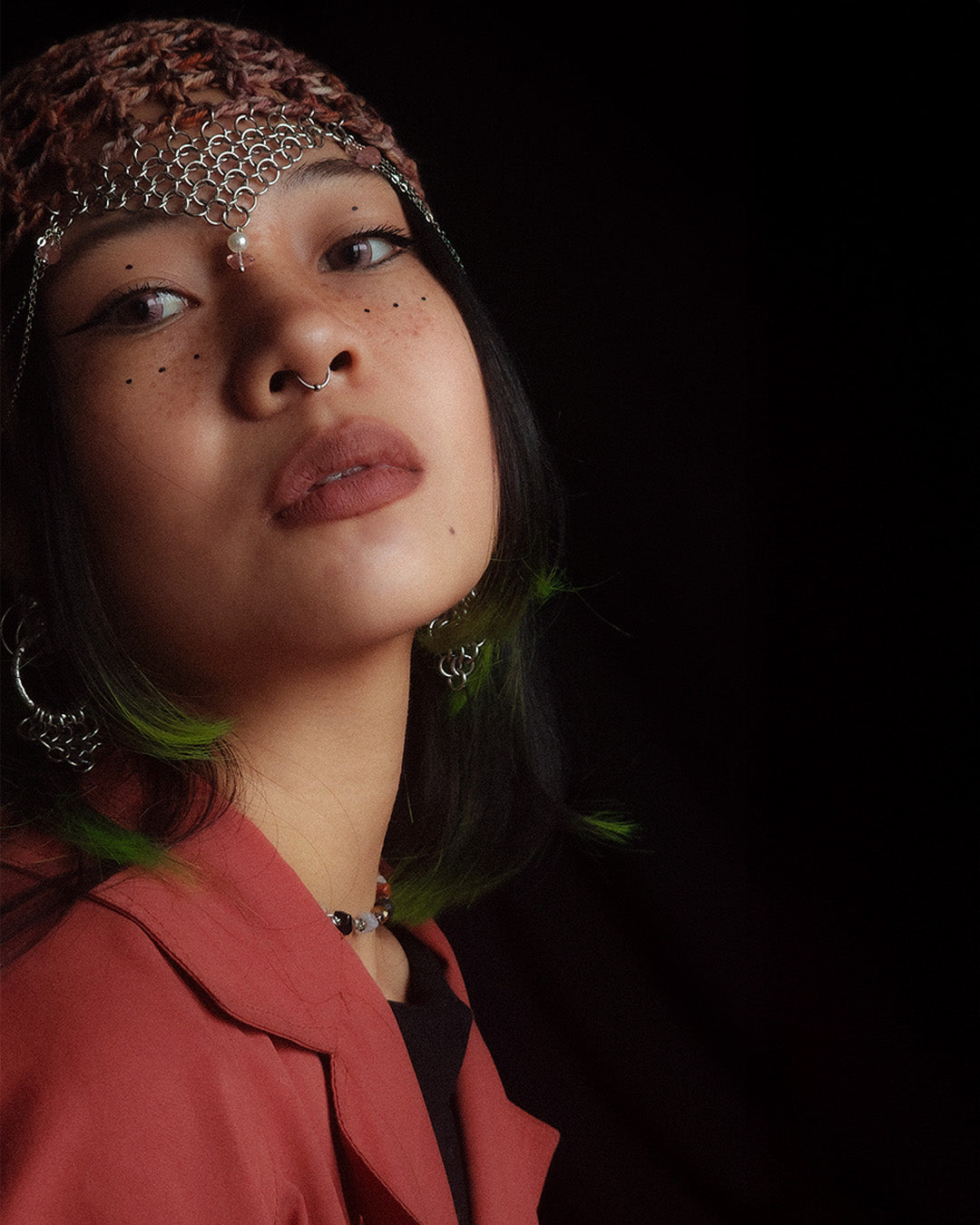 Hot Piggy Knight Fishnet Hat