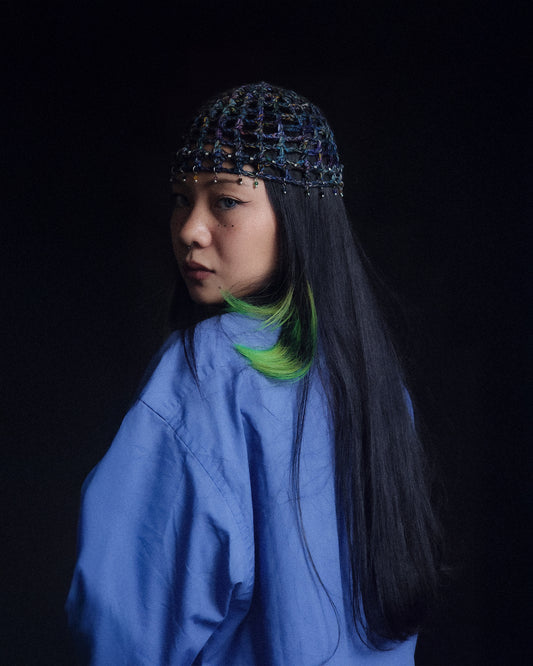 Abyssal Coral fishnet hat
