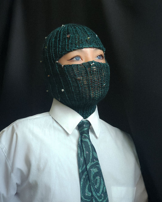 Starry Sky Knitted Balaclava