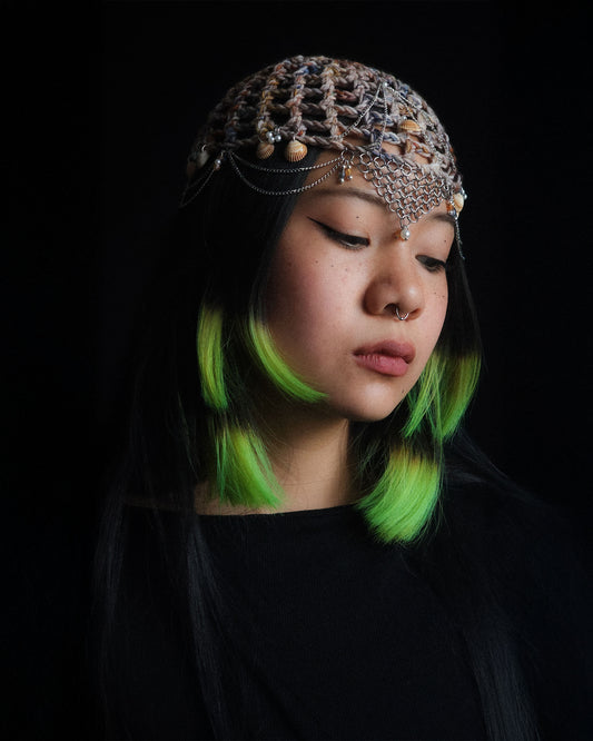 Sweet Shelly Knight Fishnet Hat