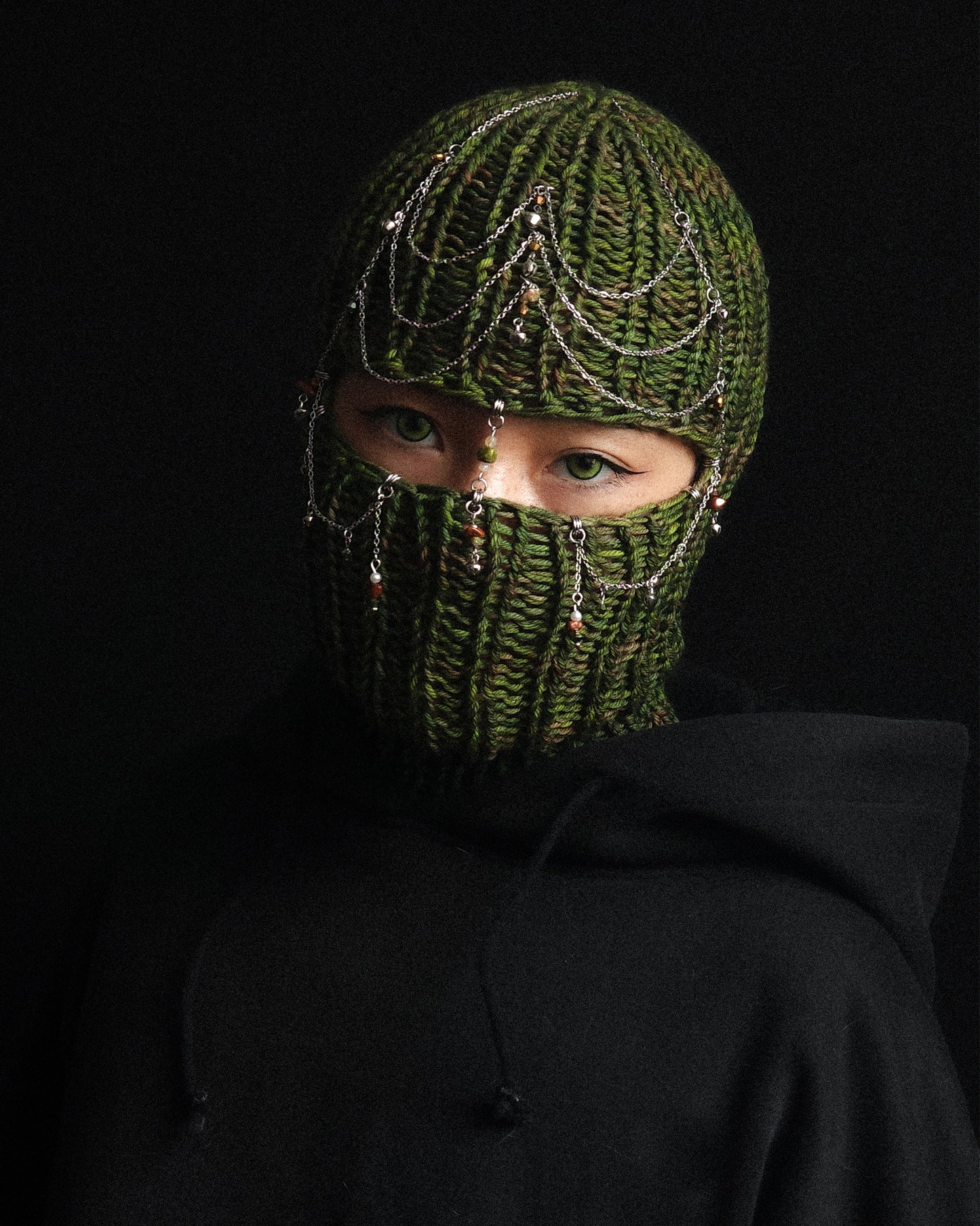Tinkling Pine Knitted Balaclava