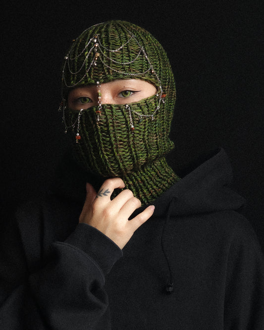 Tinkling Pine Knitted Balaclava